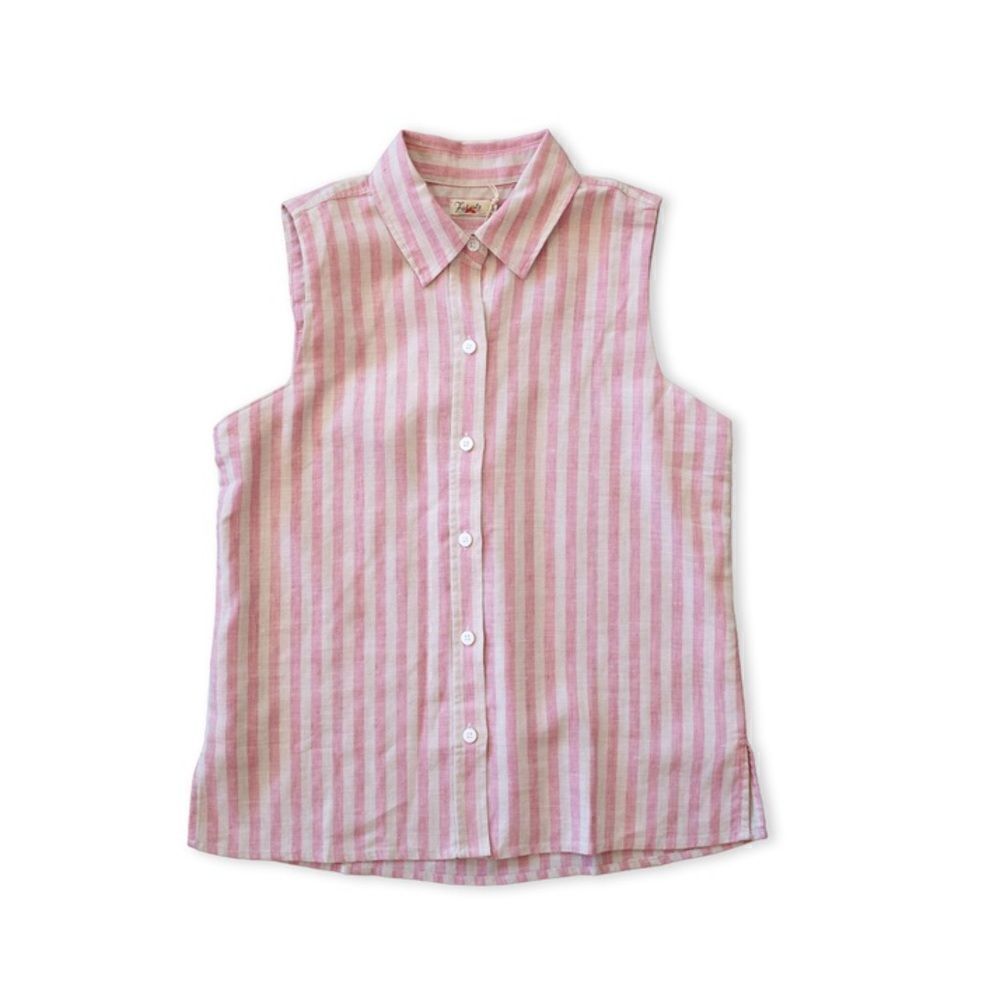 FAHERTY - MALIBU SLEEVELESS LINEN SHIRT - PINK
CINQUE TERRE STRIPE S